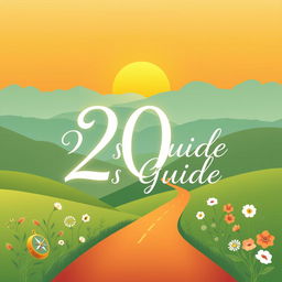 An inspiring e-book cover titled '20s Guide', dedicated to self-development and self-awareness