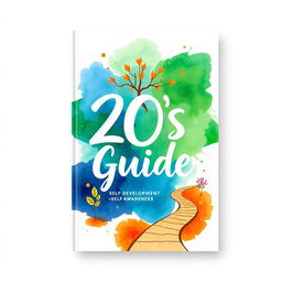 A creative e-book cover titled '20s Guide', focusing on self-development and self-awareness