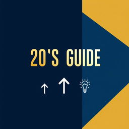 A graphic e-book cover titled '20s Guide', focusing on self-development and self-awareness