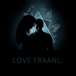 A dramatic image in dark tones representing a love triangle