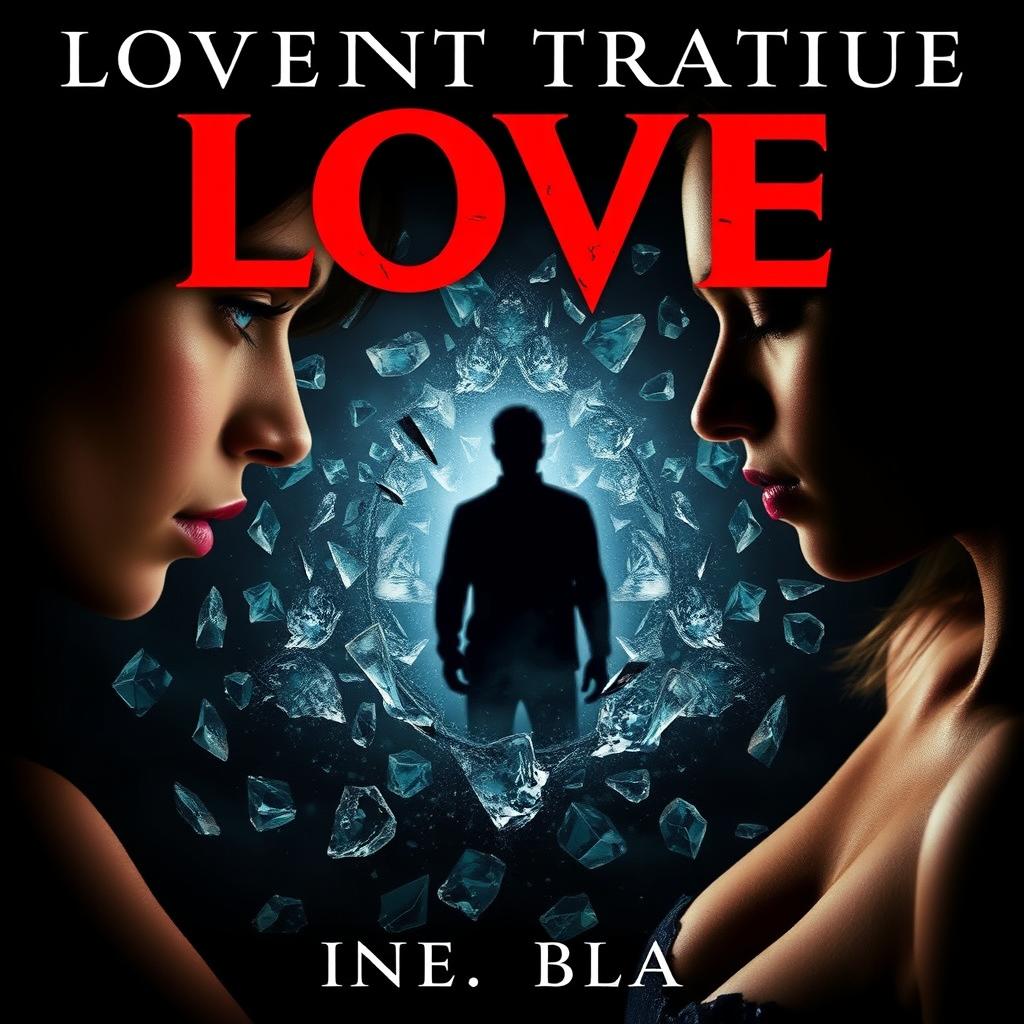 A cover image representing an intense love triangle