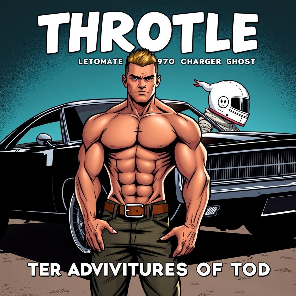 Comic style cover for the book titled 'Throttle: The Adventures of Tod'