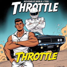 A captivating comic book cover for 'Throttle: The Adventures of Tod'