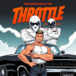 A captivating comic book cover for 'Throttle: The Adventures of Tod'