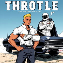 A captivating comic book cover for 'Throttle: The Adventures of Tod'