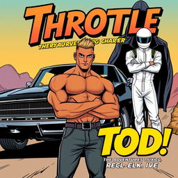 An engaging comic book cover for 'Throttle: The Adventures of Tod'