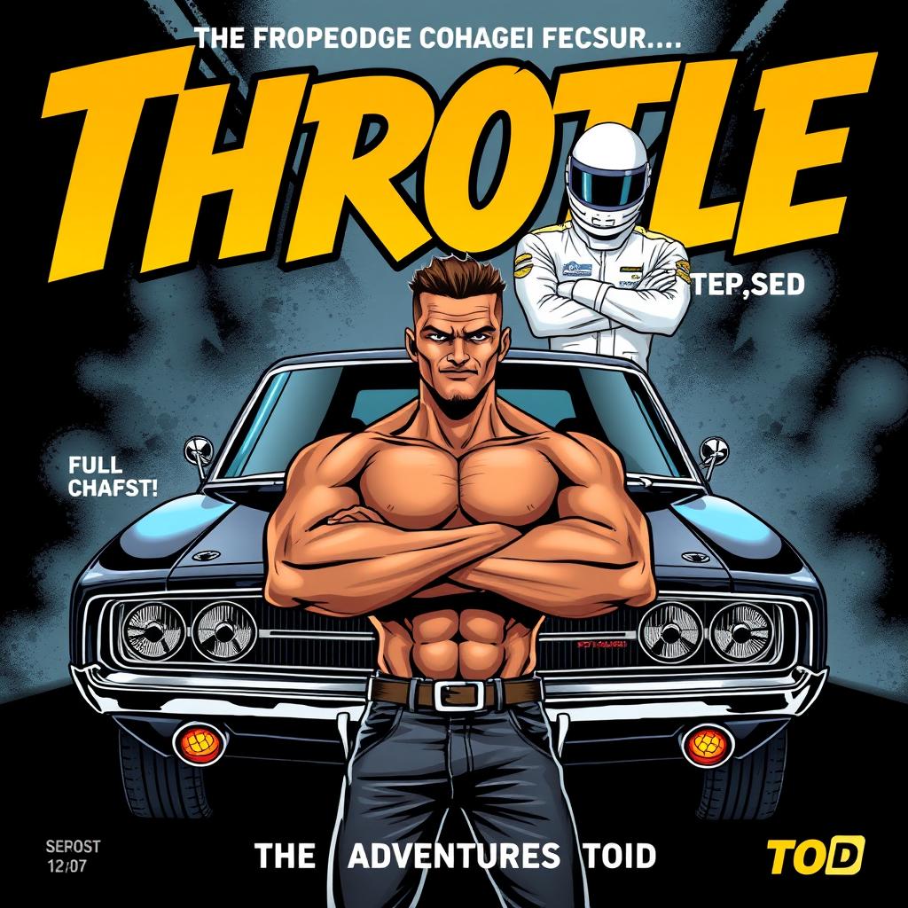 An engaging comic book cover for 'Throttle: The Adventures of Tod'