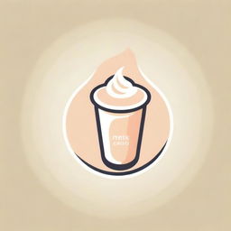 Design a captivating and high-quality logo for a Milk Tea business where the tea leaves are swirling into a creamy milk base, accented with colourful tapioca pearls and stylish text.