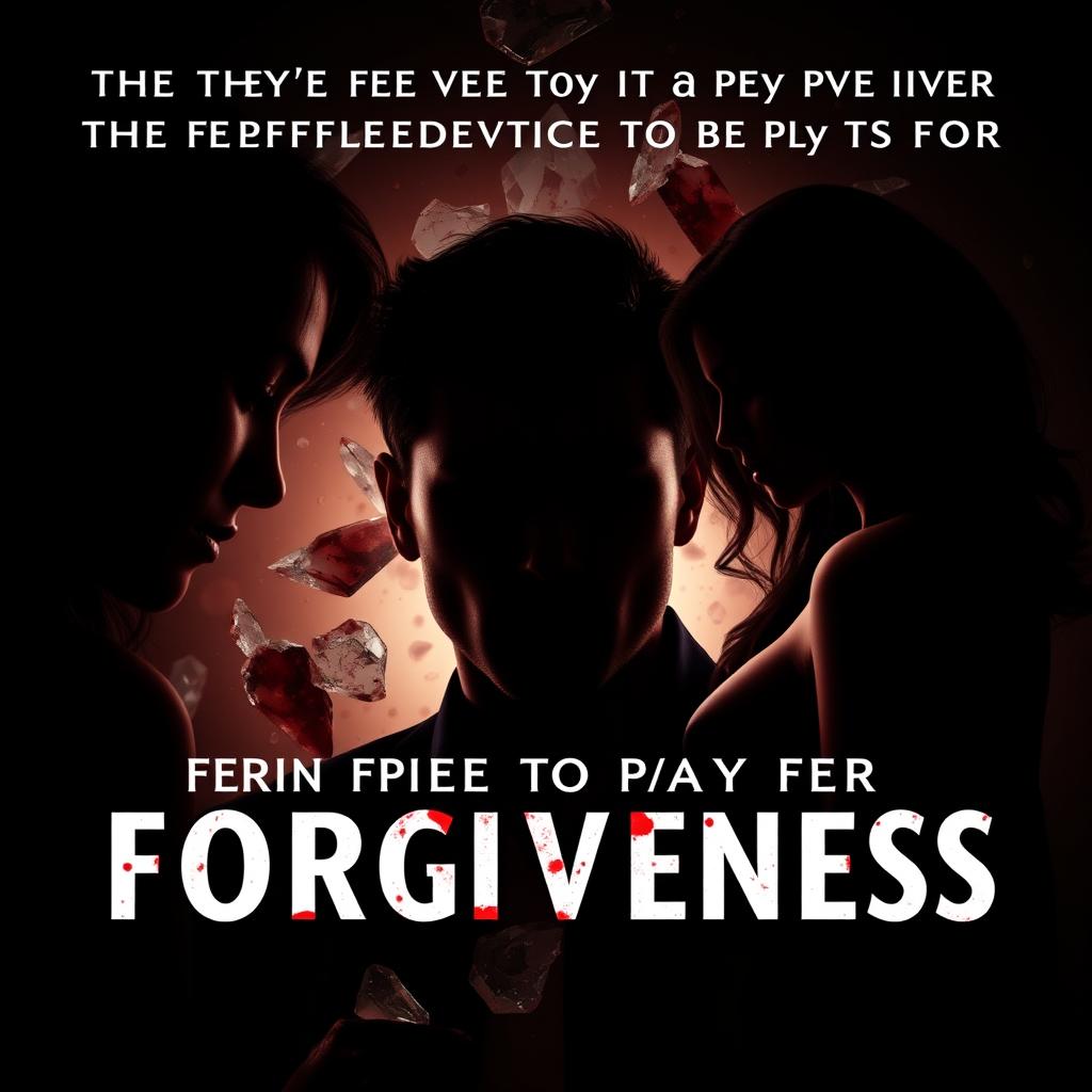 A high-quality cover image for a book representing the true meaning of the price to pay for forgiveness