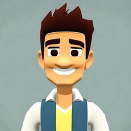 A friendly digital avatar characterized as 'El Matti'. He has striking features, a warm smile, stylish attire, and radiates a cool, approachable attitude.