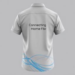 A stylish shirt design for professionals involved in Fiber To The Home (FTTH) network projects