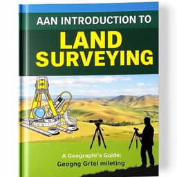 An informative cover for a book titled 'An Introduction to Land Surveying: A Geographer's Guide'