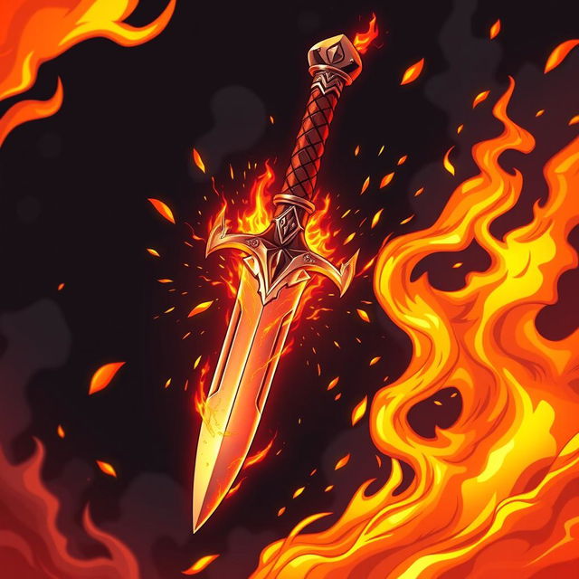 A modern comic-style illustration of a dagger uniquely crafted from a dragon's fang, emphasizing that the blade itself is entirely made from the tooth of the dragon, with no metal components whatsoever