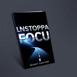 A sleek and modern book cover titled 'Unstoppable Focus', emphasizing the theme of concentration and determination