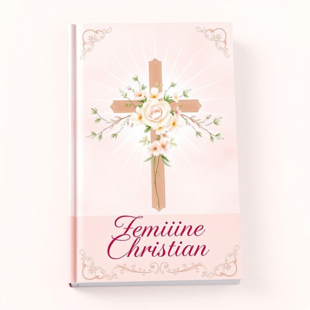 A beautifully designed book cover featuring a feminine Christian theme