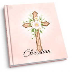 A beautifully designed book cover featuring a feminine Christian theme