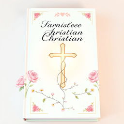 A beautifully designed book cover featuring a feminine Christian theme