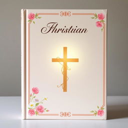 A beautifully designed book cover featuring a feminine Christian theme