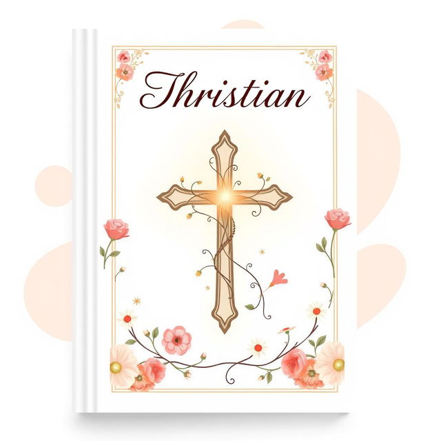 A beautifully designed book cover featuring a feminine Christian theme