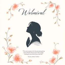 An elegant and creative ebook cover design for a Christian women's book