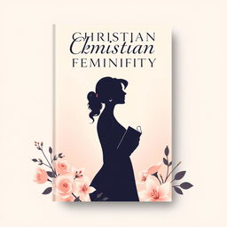 An elegant and modern eBook cover design that reflects the theme of Christian femininity