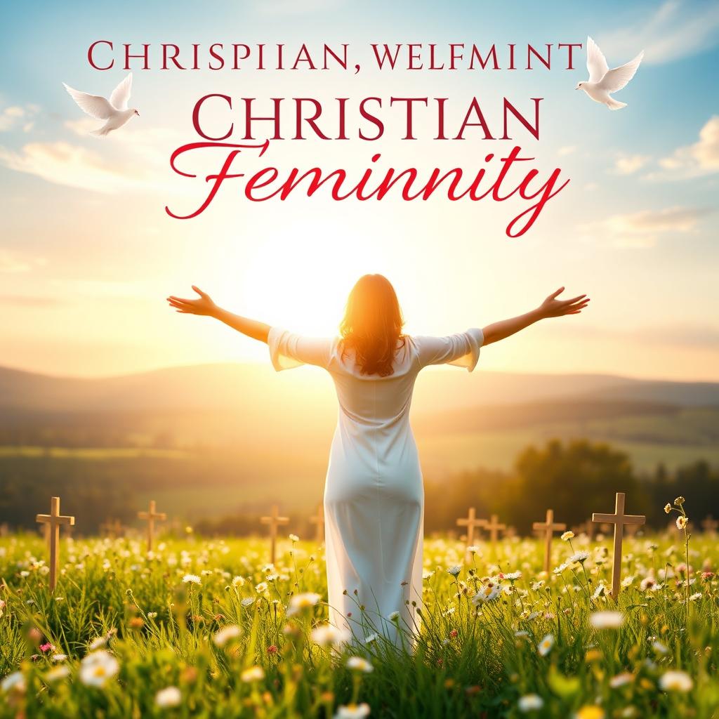 A stunning book cover design that captures the essence of Christian femininity