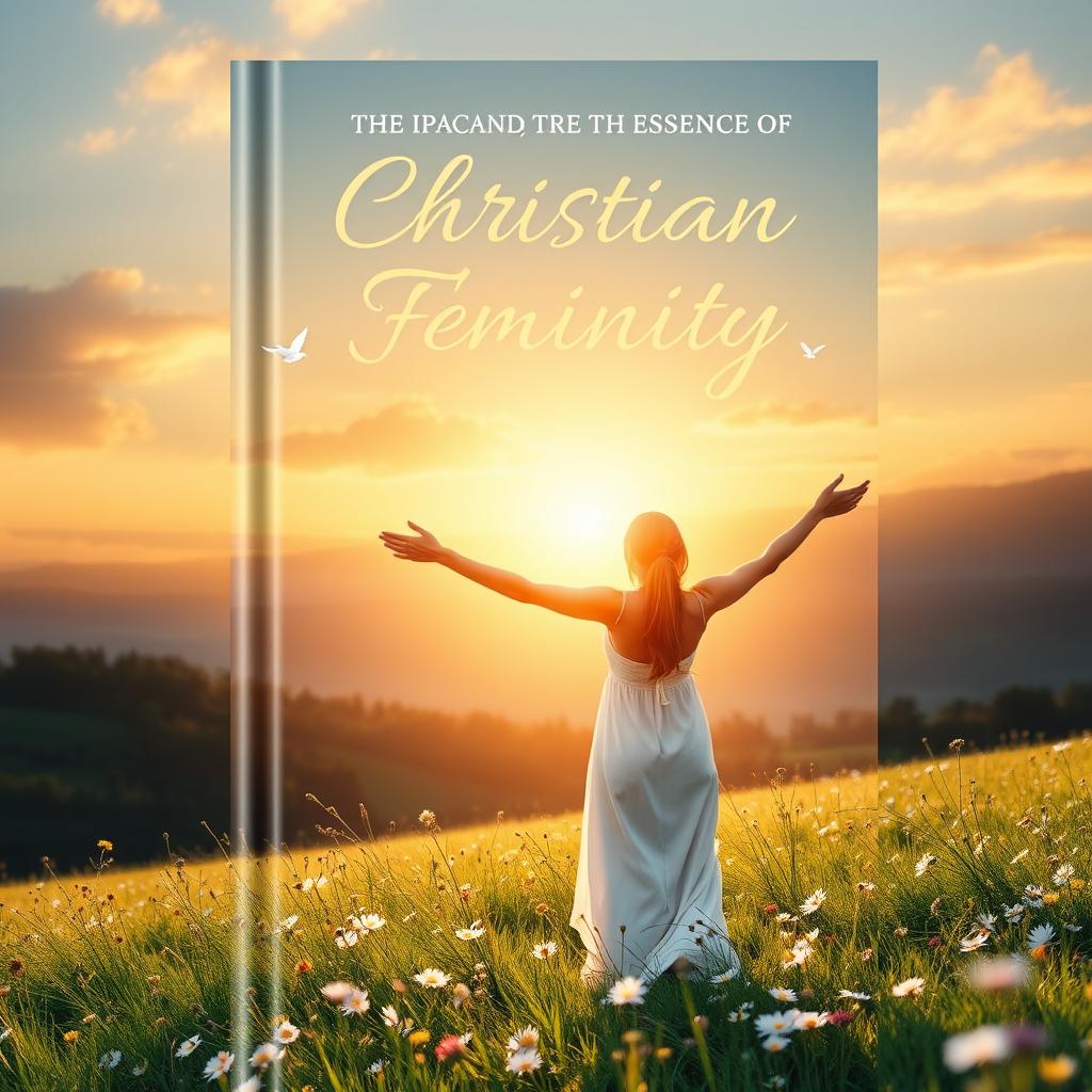 A stunning book cover design that captures the essence of Christian femininity