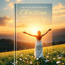 A stunning book cover design that captures the essence of Christian femininity