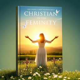 A stunning book cover design that captures the essence of Christian femininity