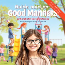 A delightful book cover for a guide on good manners without an author's name prominently displayed