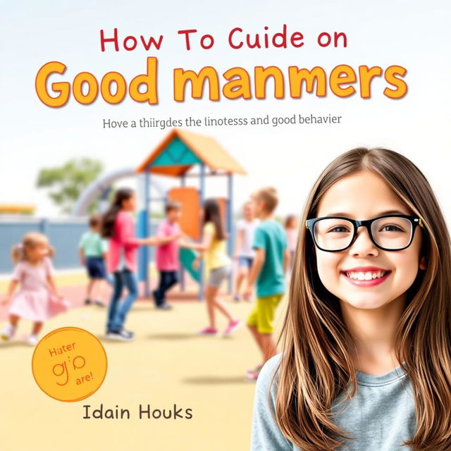 A delightful book cover for a guide on good manners without an author's name prominently displayed