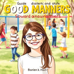 A delightful book cover for a guide on good manners without an author's name prominently displayed