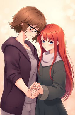 Two beautiful girls in love holding hands in a warm and romantic setting