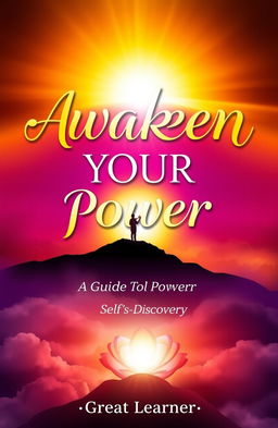 An inspiring and visually captivating book cover for 'Awaken Your Power'