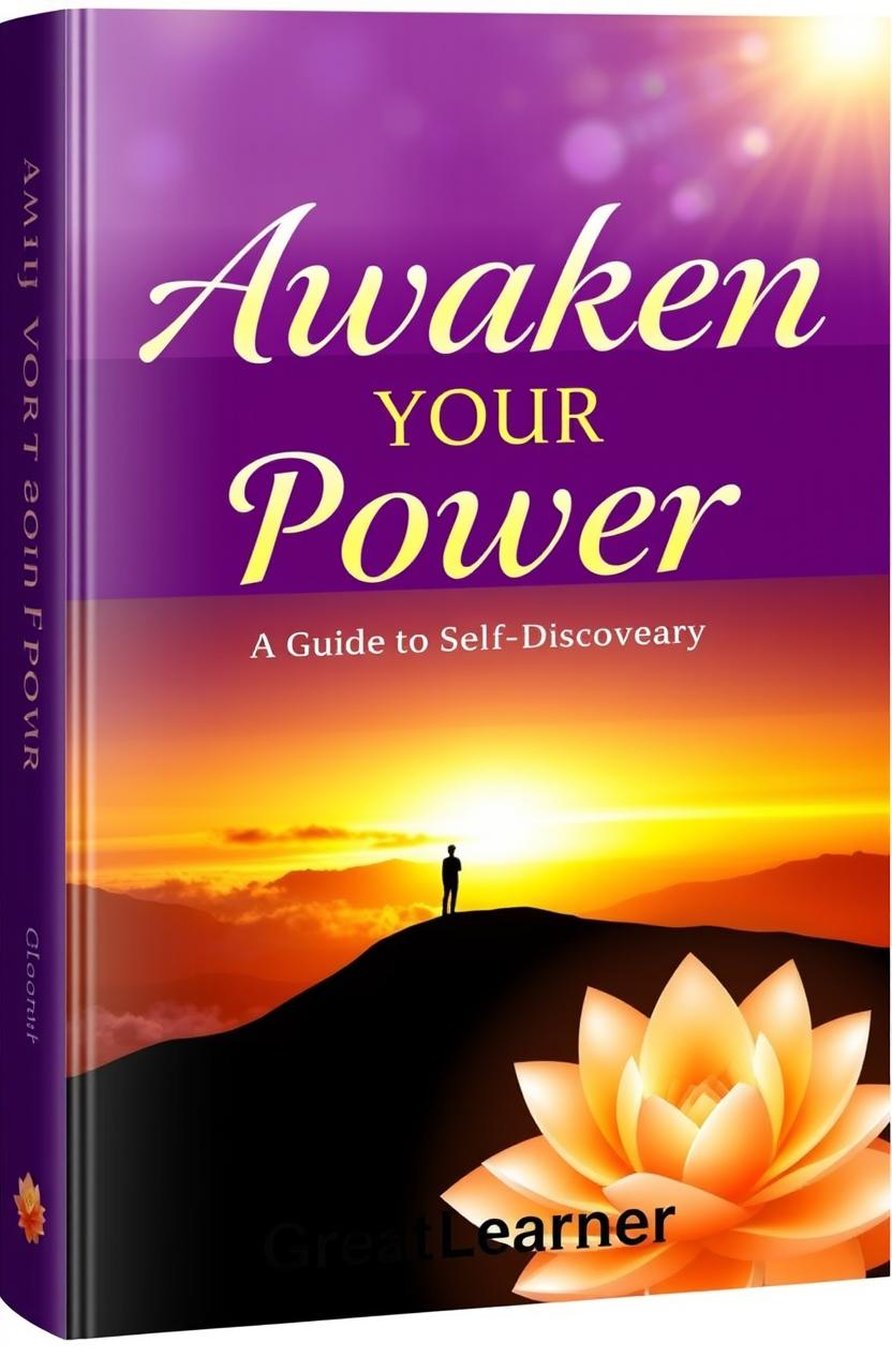 An inspiring and visually captivating book cover for 'Awaken Your Power'