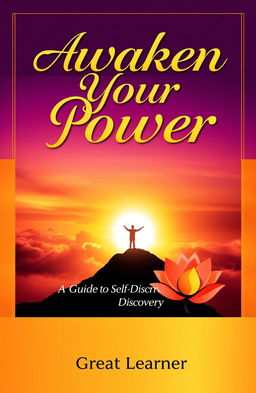 An inspiring and visually captivating book cover for 'Awaken Your Power'