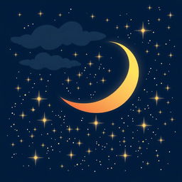 Digital art of a starry night sky, filled with countless bright stars twinkling against a deep blue backdrop