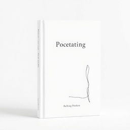 A minimalist and modern book cover design for a collection of poetry and philosophical essays