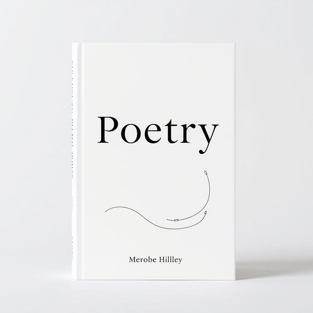 A minimalist and modern book cover design for a collection of poetry and philosophical essays