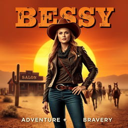 A Western movie poster featuring a strong and independent woman named Betsy