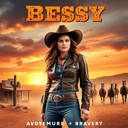 A Western movie poster featuring a strong and independent woman named Betsy