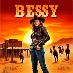 A Western movie poster featuring a strong and independent woman named Betsy