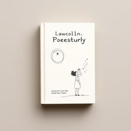 A minimalist and modern book cover design for a collection of poetry and philosophical essays aimed at a youthful audience