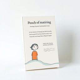 A minimalist and modern book cover design for a collection of poetry and philosophical essays that resonate with adolescents