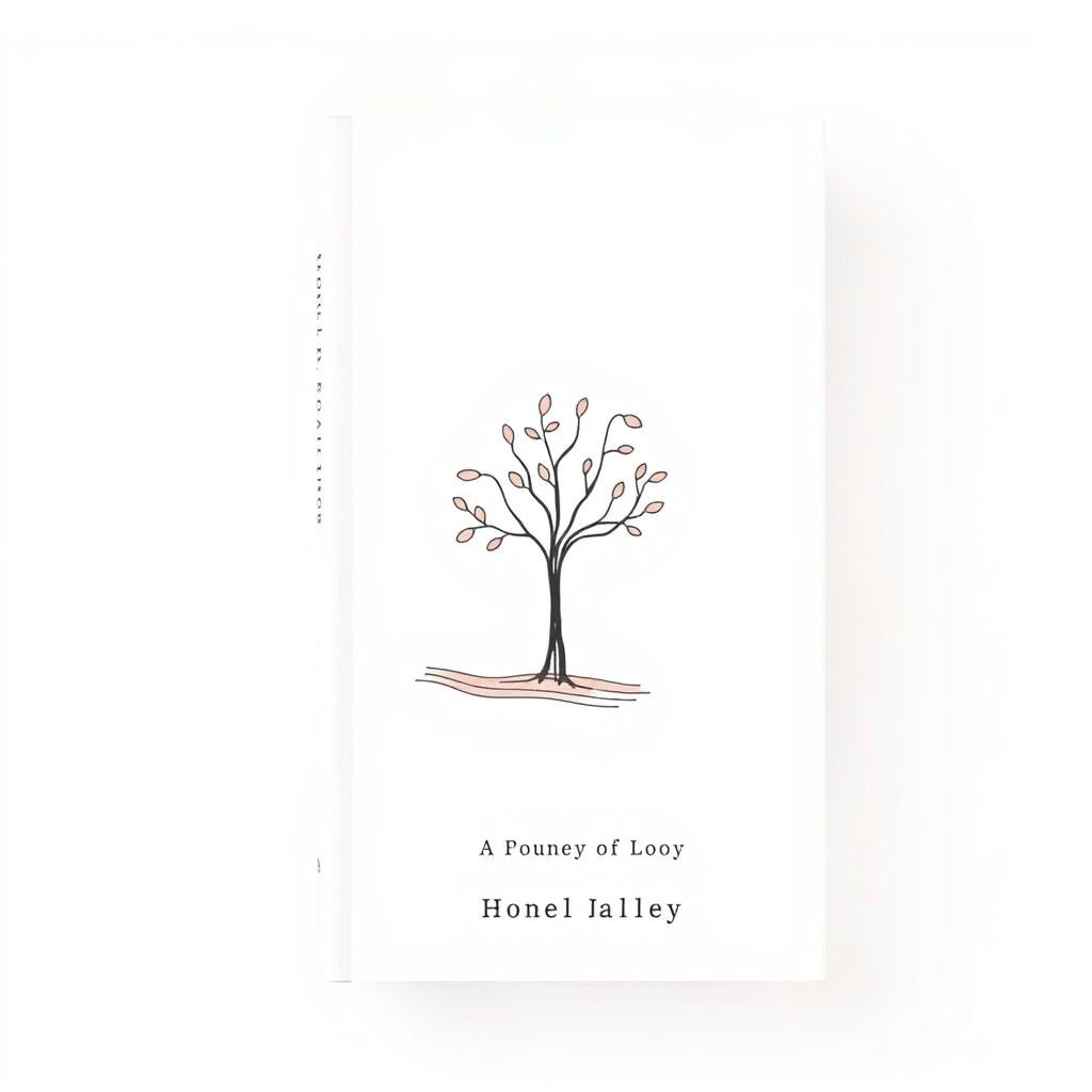 A minimalist and modern book cover design for a collection of poetry and philosophical essays