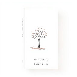 A minimalist and modern book cover design for a collection of poetry and philosophical essays