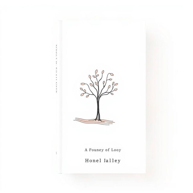 A minimalist and modern book cover design for a collection of poetry and philosophical essays