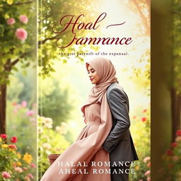 A romantic book cover depicting a beautiful young couple in a serene, idyllic setting