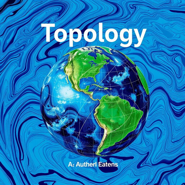 A book cover design that features a striking representation of topology and Earth