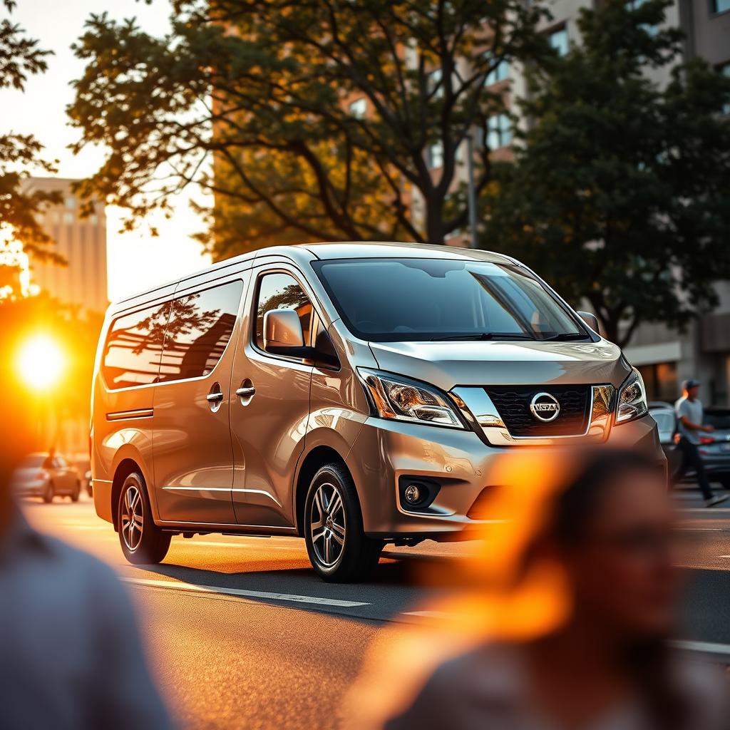 A stunning image of the Nisan NV350, a sleek and modern van designed for both commercial and personal use